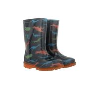 Mountain Warehouse Splash Toddler Light-Up Wellies - Waterproof Flashing Light Shoes, Kids Rain Boots - Spring Summer, Hiking, Trekking, Outdoors & Walking Bright Blue Kids Shoe Size 12