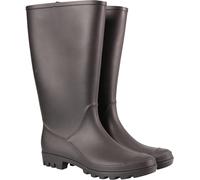 Mountain Warehouse Splash Womens Wellies - Waterproof Ladies Wellington Boots, Textile Lined, Sturdy Grip - Ideal for Spring Summer, Festivals, Garden, Walking Black Adult Shoe Size 8