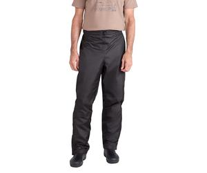 Mountain Warehouse Spray Mens Waterproof Overtrousers - Lightweight Ripstop Rain Pants with Half Zip Side Legs - for Autumn, Winter & Outdoors Black XXL