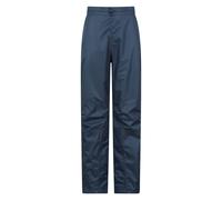 Mountain Warehouse Spray Womens Short Waterproof Over Trousers - Mesh Lined Ladies Over Pants, Taped Seams, Half Zip, Walking Rain Pants - for Spring Summer,Travelling, Hiking Navy Women's Size 10