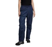 Mountain Warehouse Spray Womens Short Waterproof Over Trousers - Mesh Lined Ladies Over Pants, Taped Seams, Half Zip, Walking Rain Pants - for Spring Summer,Travelling, Hiking Navy Women's Size 8