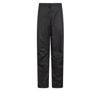 Mountain Warehouse Spray Womens Waterproof Over Trousers - IsoDry, Mesh Lined, Taped Seams, Rain Pants - Spring Summer, Travel, Festival, Cycling Black (Short) Women's Size 10