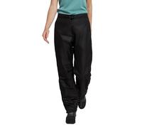 Mountain Warehouse Spray Womens Waterproof Overtrousers - Mesh Lined, Half Side Zip Pants, Ripstop Bottoms - for Spring Summer, Outdoors Black (Regular) 6
