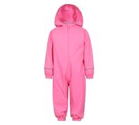 Mountain Warehouse Spright Junior Waterproof Rain Suit - Extra Warm with Taped Seams & Fleece Lining, For Boys & Girls - Spring Summer, Wet Weather, Outdoors Pink Baby Size 12-18 Months