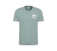 Mountain Warehouse St Davids Printed Mens T-Shirt - Cotton Casual Top, Lightweight, Breathable, Tee Shirt - Spring, Summer Outdoors, Holiday, Walking, Hiking Pale Green XL