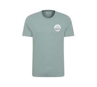 Mountain Warehouse St Davids Printed Mens T-Shirt - Cotton Casual Top, Lightweight, Breathable, Tee Shirt - Spring, Summer Outdoors, Holiday, Walking, Hiking Pale Green L