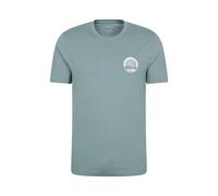 Mountain Warehouse St Ives Mens T-Shirt Cotton Breathable Everyday Summer Printed Tee Pale Green - Size Small
