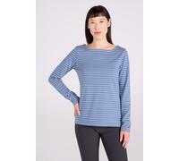 Mountain Warehouse 'St Ives' Womens Top Cotton Crew Neck Breathable Summer Casual Tee Blue - Size 12 UK