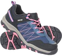 Mountain Warehouse Stampede Kids Walking Shoes - Lightweight & Waterproof Sneakers with Suede & Mesh Upper for Boys & Girls - for Spring Summer, Wet Weather Lilac Kids Shoe Size 12