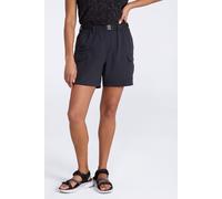 Mountain Warehouse Stellar Womens Ripstop Cargo Hiking Shorts - Black - Black - Size: 16