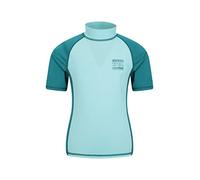 Mountain Warehouse Steve Backshall Ocean Short Sleeve Kids Rash Vest Teal 7-8 Years