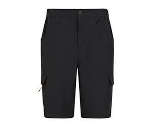 Mountain Warehouse Steve Backshall Pursuit Mens Shorts - Repreve® Our Ocean™, Water-Resistant, 4-Way-Stretch Bottoms with UPF 50+ - for Summer, Beach & Outdoors Black 32W