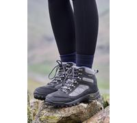 Mountain Warehouse Storm Womens Waterproof Boots - Breathable Ladies Shoes, Quick Drying, Durable Footwear, Rubber Outsole - For Spring Summer, Hiking, Travelling Grey Adult Shoe Size 6
