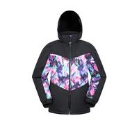 Mountain Warehouse Storm II Kids Printed Extreme Ski Jacket - Taped Seams, Breathable with Detachable Hood, Boys & Girls - Best for Autumn Winter, Sports & Outdoors Galaxy Ombre Kids Size 7-8 Years