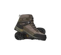 Mountain Warehouse Storm Mens Waterproof Boots - IsoGrip, Durable Rain Shoes, Mesh Lining Hiking Boots, Heel & Toe Bumpers - Spring Summer, Walking, Travelling Khaki Adult Shoe Size 8