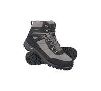 Mountain Warehouse Storm Mens Waterproof Boots - IsoGrip Shoes, Durable Rain Shoes, Mesh Lining Hiking Boots, Heel & Toe Bumpers - For Spring Summer, Walking, Travelling Dark Grey Adult Shoe Size 8