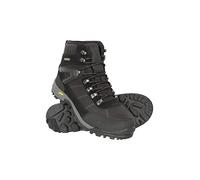 Mountain Warehouse Storm Mens Waterproof Boots - IsoGrip Shoes, Durable Rain Shoes, Mesh Lining Hiking Boots, Heel & Toe Bumpers - For Spring Summer, Walking, Travelling Black Adult Shoe Size 7