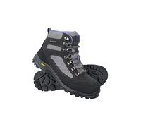 Mountain Warehouse Storm Womens Waterproof Boots - Breathable Ladies Shoes, Quick Drying, Durable Footwear, Rubber Outsole - For Spring Summer, Hiking, Travelling Grey Adult Shoe Size 3