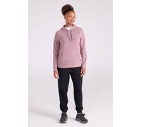 Mountain Warehouse 'Strath' Melange Womens Hoodie with Kangaroo Pocket Adjustable Hood Pullover Berry - Size 10 UK