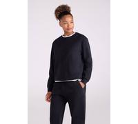 Mountain Warehouse 'strath' Supersoft Lightweight Warm Cosy Melange Fleece Sweatshirt In Black Black 22