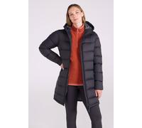 Mountain Warehouse 'stratus' Extreme Down Packable Long Full Zip Water Resistant Jacket In Black Black 16