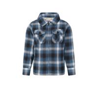 Mountain Warehouse Stream Kids Borg Lined Zip Shacket Blue Kids Size 5-6 Years
