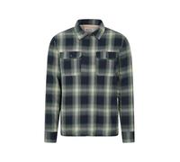 Mountain Warehouse Stream Mens Flannel Lined Checked Shirt with Two Chest Pockets - 100% Cotton - Casual, Warm and Comfortable, Ideal for Walking, the Outdoors and Everyday Use