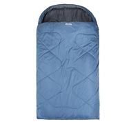 Mountain Warehouse Summit 250 Double Sleeping Bag - Portable & Lightweight, 3/4 Seasons, Warm, Adjustable Hood, 2-Way Zip - Winter, Camping, Hiking, Trekking & Outdoors Petrol One Size