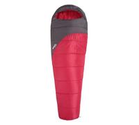 Mountain Warehouse Summit 300 Sleeping Bag - 3/4 Season, Insulated Mummy Shaped Bag - Best for Spring Summer, Camping, Trekking Dark Red Left Handed Zip - Regular Length (200cm)