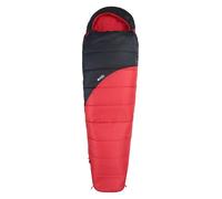 Mountain Warehouse Summit 400 Mummy Sleeping Bag - Portable & Lightweight, 3/4 Seasons, Warm, Adjustable Hood - Winter, Camping, Hiking, Outdoors Red Left Handed Zip - Long Length (215cm)
