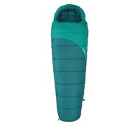 Mountain Warehouse Summit 400 Mummy Sleeping Bag - Portable & Lightweight, 3/4 Seasons, Warm, Adjustable Hood - Winter, Camping, Hiking, Outdoors Dark Teal Left Handed Zip - Regular Length (200cm)