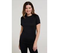 Mountain Warehouse 'summit' Lightweight Antibacterial Warm Merino Wool Thermal T-Shirt In Black Black 12