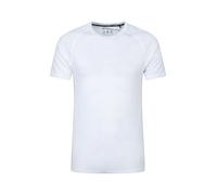 Mountain Warehouse Summit Mens Merino Baselayer T-Shirt - Extra Warm Wool, Round Neck Tee, Short Sleeves - Ideal to Wear As A Thermal Top in The Winter White M