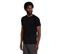 Mountain Warehouse Summit Mens Merino Baselayer T-Shirt - Extra Warm Wool, Round Neck Tee, Short Sleeves - Ideal to Wear As A Thermal Top in The Winter Black S