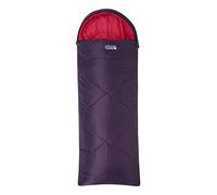 Mountain Warehouse Summit Mini Square Sleeping Bag - 2/3 Season, Lightweight, Inner Pocket - For Spring Summer, Camping & Trekking Purple One Size