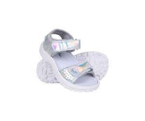 Mountain Warehouse Supernova Kids Sandal - Toddler Shoes with Neoprene Lining, EVA cushioning & Touch Strap Fastening - Spring Summer Beach, Walking & Outdoors Iridescent Junior Shoe Size 3