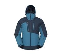 Mountain Warehouse Supernova Mens Ski Jacket - Warm, Breathable, Waterproof & Padded Coat, Thermal Tested -30°C - Best for Autumn, Winter, Skiing, Winter Sports Blue M