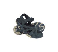 Mountain Warehouse 'Sussex' Womens Covered Sandals with Touch Strap Fastening Summer Shoes Navy Leather - Size UK 7