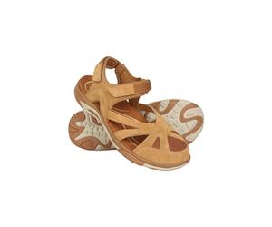 Mountain Warehouse Sussex Womens Covered Sandals - Wolverine Suede, Phylon Midsole, Rubber outsole Ladies Footwear - Spring Summer, Beach, Walking & Outdoors Brown Adult Shoe Size 6
