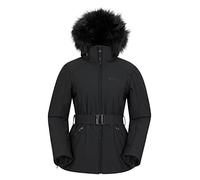 Mountain Warehouse Swiss Womens Recco Ski Jacket -Padded, Snowproof, Breathable, RECCO® Reflectors, Extra Ventilation - Best for Winter Skiing, Sports, Walking Black 10
