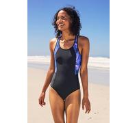 Mountain Warehouse Take The Plunge Womens Printed Swimsuit Purple (Printed) Women's Size 14