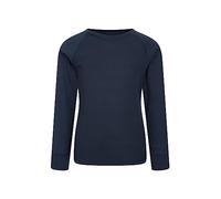 Mountain Warehouse Talus Kids Base Layer Top - Breathable & Lightweight, Moisture Wicking, Boys & Girls - Autumn, Winter, Travel Navy (02) Kids Size 3-4 Years
