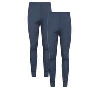 Mountain Warehouse Talus Mens Baselayer Pants Multipack - Isotherm Leggings, High Wicking Baselayers, Warm - Best for Winter, Skiing, Snowboarding Navy (2 Pack) 2XL