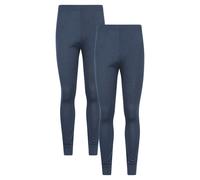 Mountain Warehouse Talus Mens Baselayer Pants Multipack - Isotherm Leggings, High Wicking Baselayers, Warm - Best for Winter, Skiing, Snowboarding Navy (2 Pack) XL