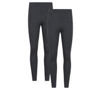 Mountain Warehouse Talus Mens Baselayer Pants Multipack - Isotherm Leggings, High Wicking Baselayers, Warm - Best for Winter, Skiing, Snowboarding Charcoal (2 Pack) 2XL