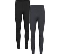 Mountain Warehouse Talus Mens Baselayer Pants Multipack - Isotherm Leggings, High Wicking Baselayers, Warm - Best for Winter, Skiing, Snowboarding Dark Grey (2 Pack) 3XL