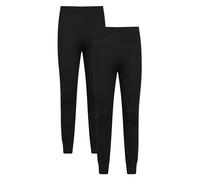 Mountain Warehouse Talus Mens Baselayer Pants Multipack - Isotherm Leggings, High Wicking Baselayers, Warm - Best for Winter, Skiing, Snowboarding Black (2 Pack) 4XL