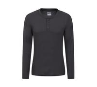 Mountain Warehouse Talus Mens Henley Thermal Top - Isotherm & Quick Dry Underwear, Moisture Wicking Baselayer - Camping, Outdoors, Travelling & Hiking Charcoal M