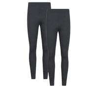 Mountain Warehouse Talus Mens Thermal Baselayer Trousers - Lightweight & Breathable Pants - for Camping, Hiking & Outdoors Charcoal XXS