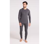 Mountain Warehouse Talus Mens Thermal Top & Pants Set - Lightweight & Breathable Baselayer, Isotherm, Moisture Wicking - Winter Camping, Outdoors, Travelling & Hiking Charcoal (Top & Pant Set) M